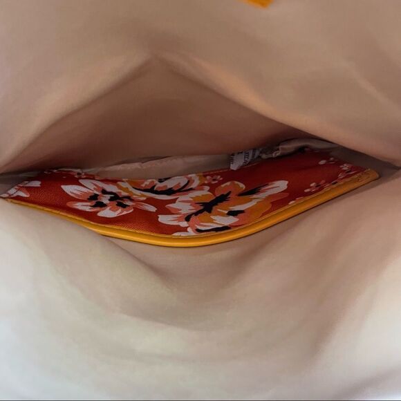 Orange Floral Foldable Purse/Clutch by Rachel Pally, NWOT - Picture 8 of 9